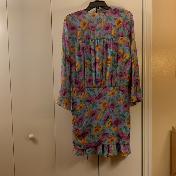 Veronica Beard NWT Sean Mini Dress Lake Blue Multi - Picture 4 of 7